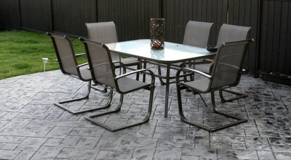 Backyard Concrete Stamping in Sparks