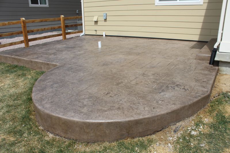 Stamped Patio Installation